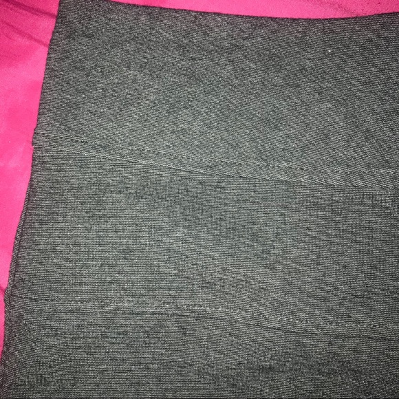 Tight Gray Mini Skirt - Picture 2 of 3